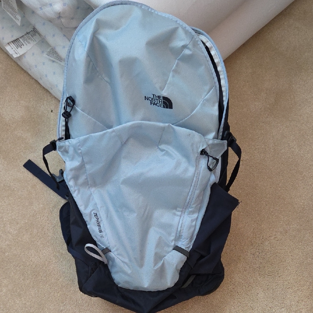 The North Face Men's Backpack - Sky Blue and Black